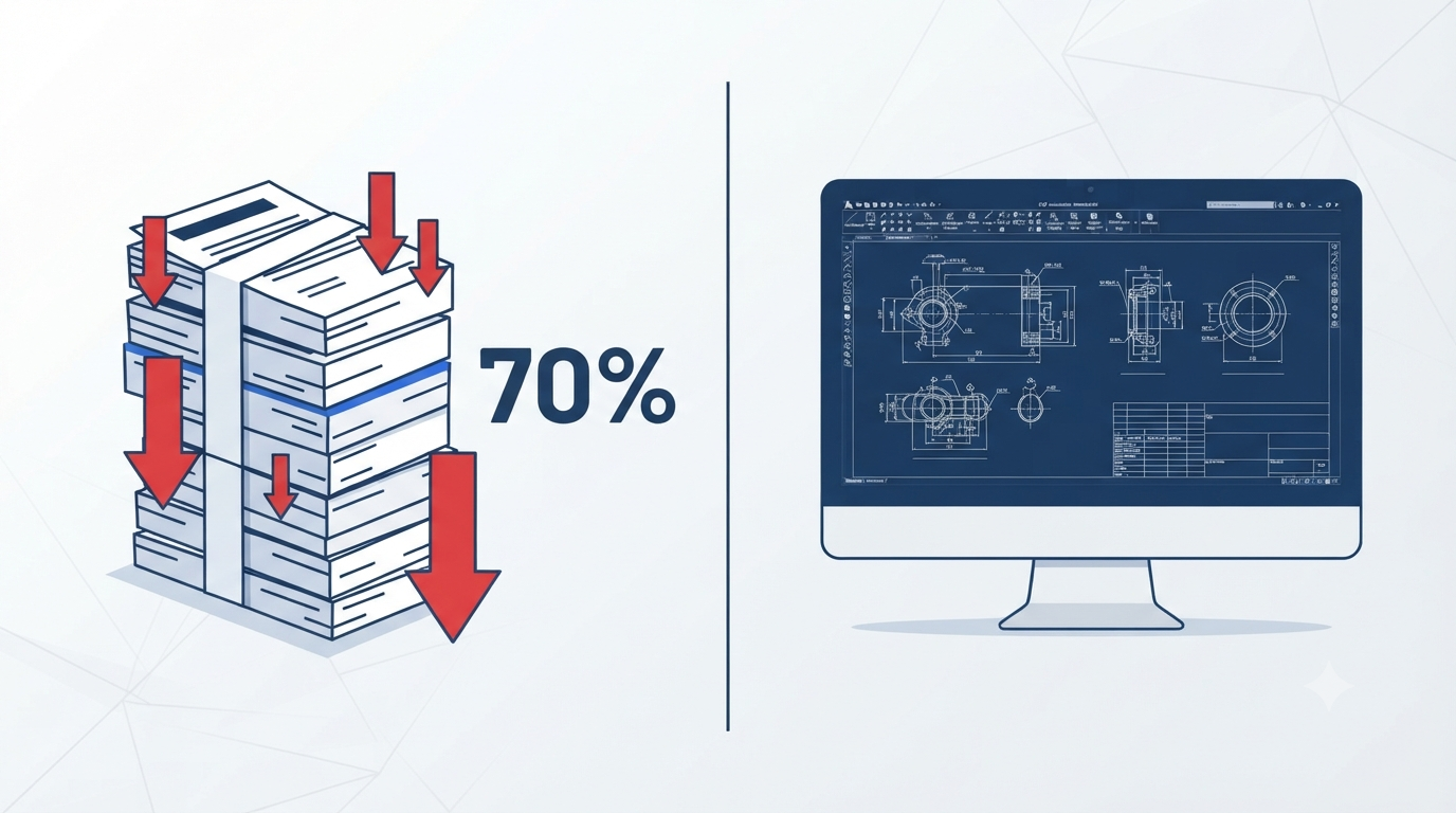 D사 ZYXCAD 도입 사례 - A사 CAD에서 전량 전환으로 비용 70% 절감